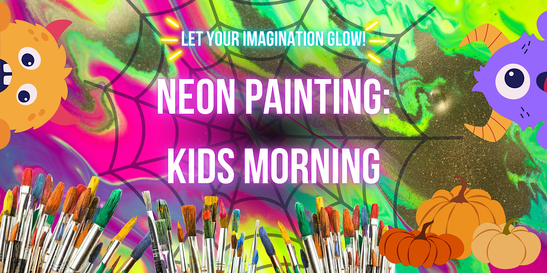 Halloween Kids Morning | Neon Painting