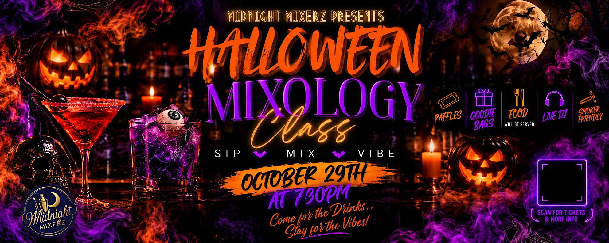 Halloween Mixology Experience by Midnight Mixerz