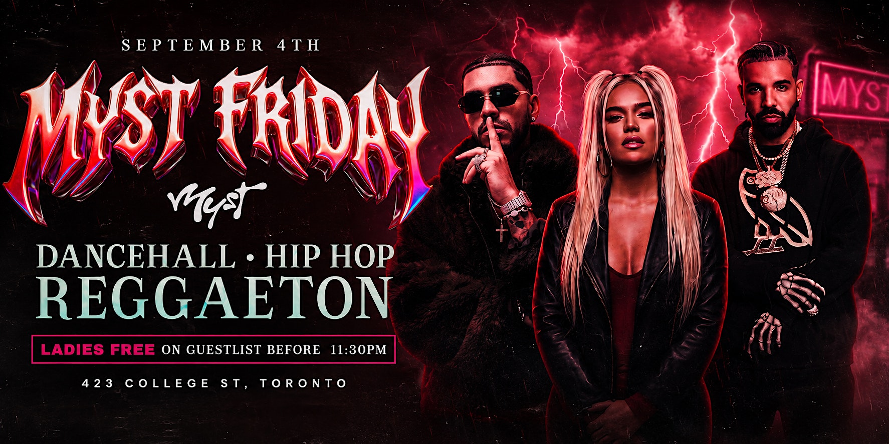 MYST FRIDAY "DANCEHALL x HIP HOP x REGGAETON