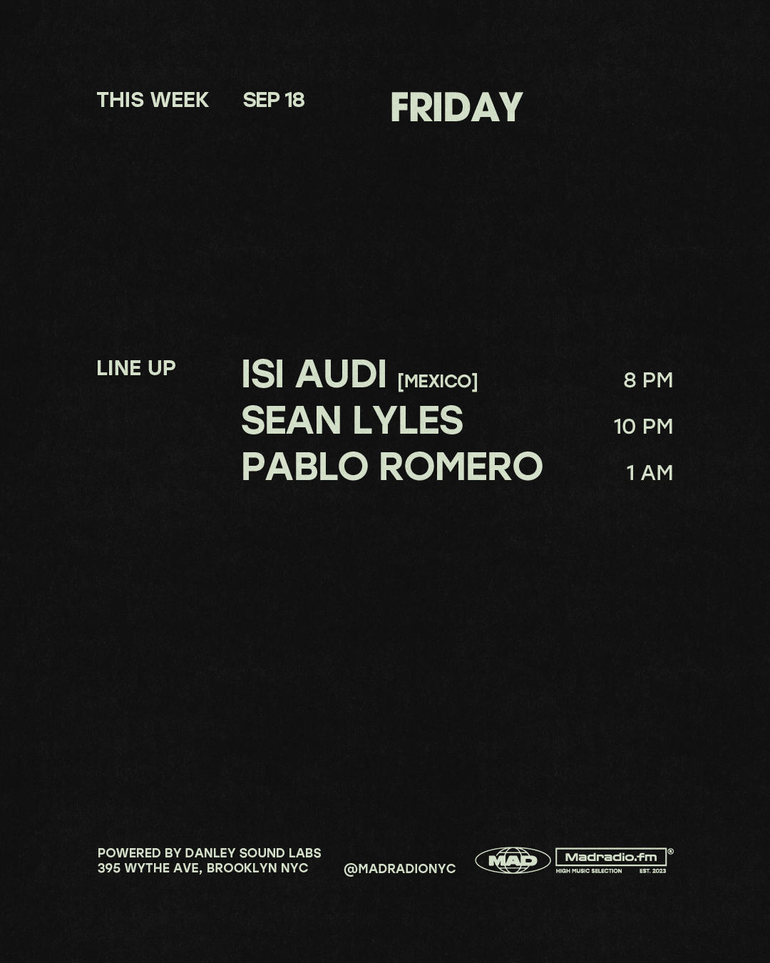 Isi Audi / Sean Lyles / Pablo Romero