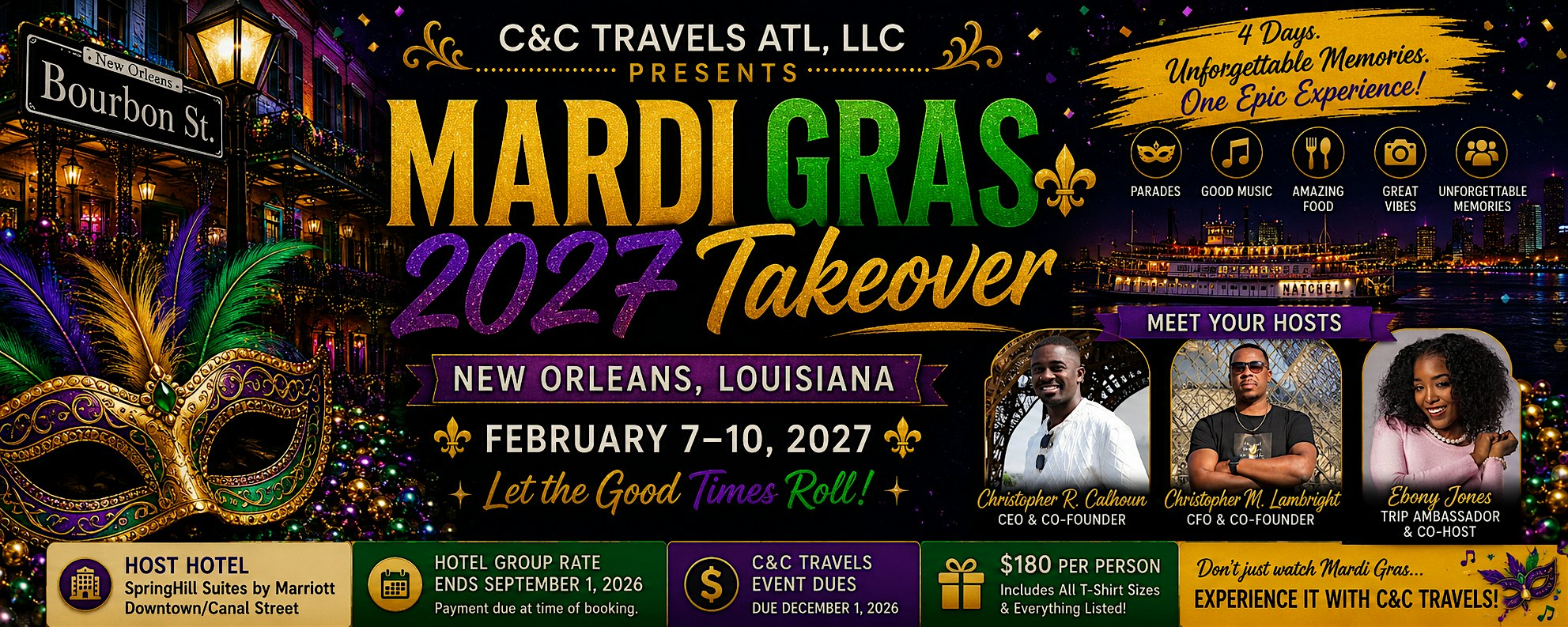C&C Travels ATL Mardi Gras Takeover 2027