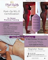 M.L.D Post Op Massage 2-Day Certification Class