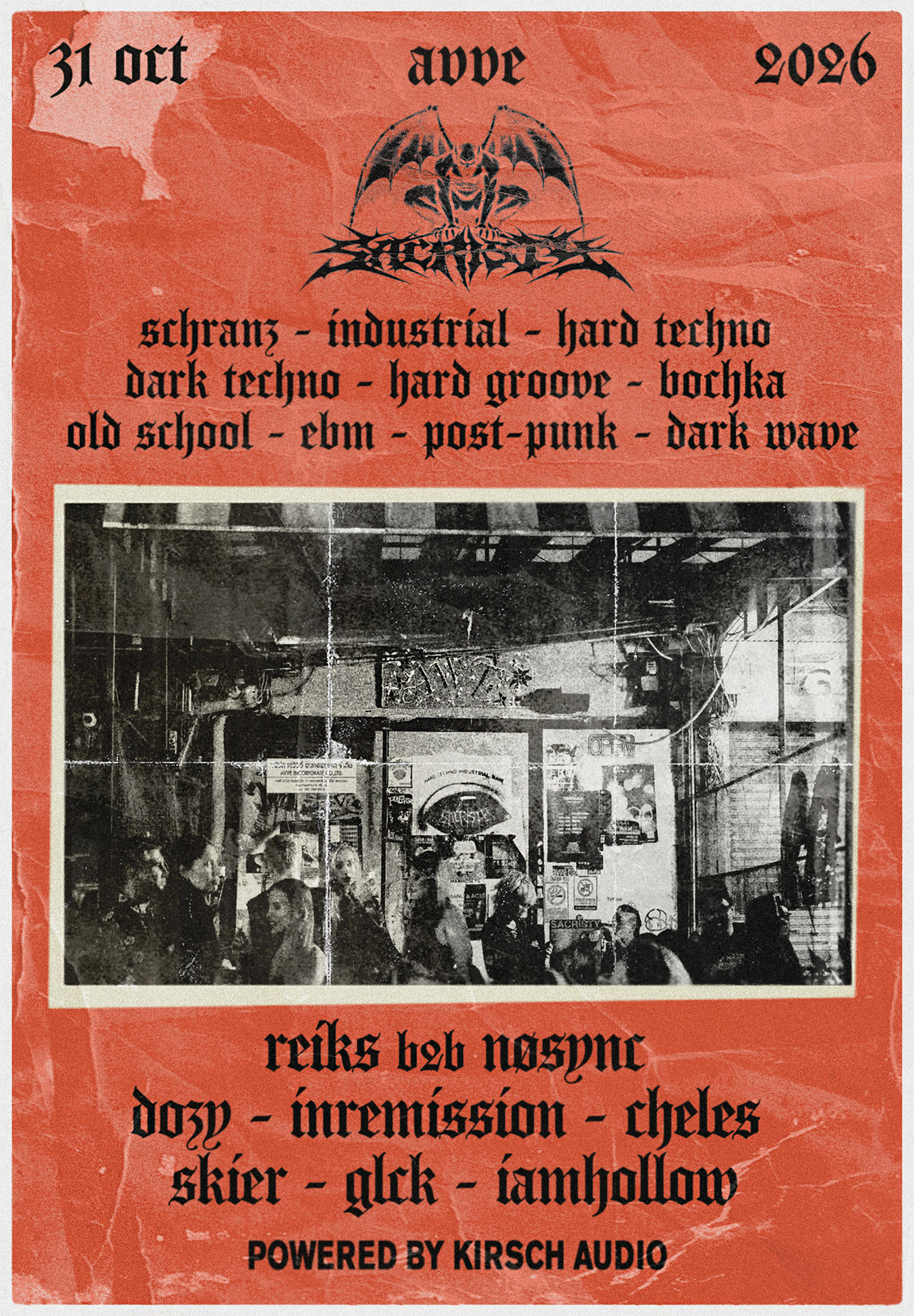 SACRISTY HALLOWEEN RAVE - HARD TECHNO - DAY 2