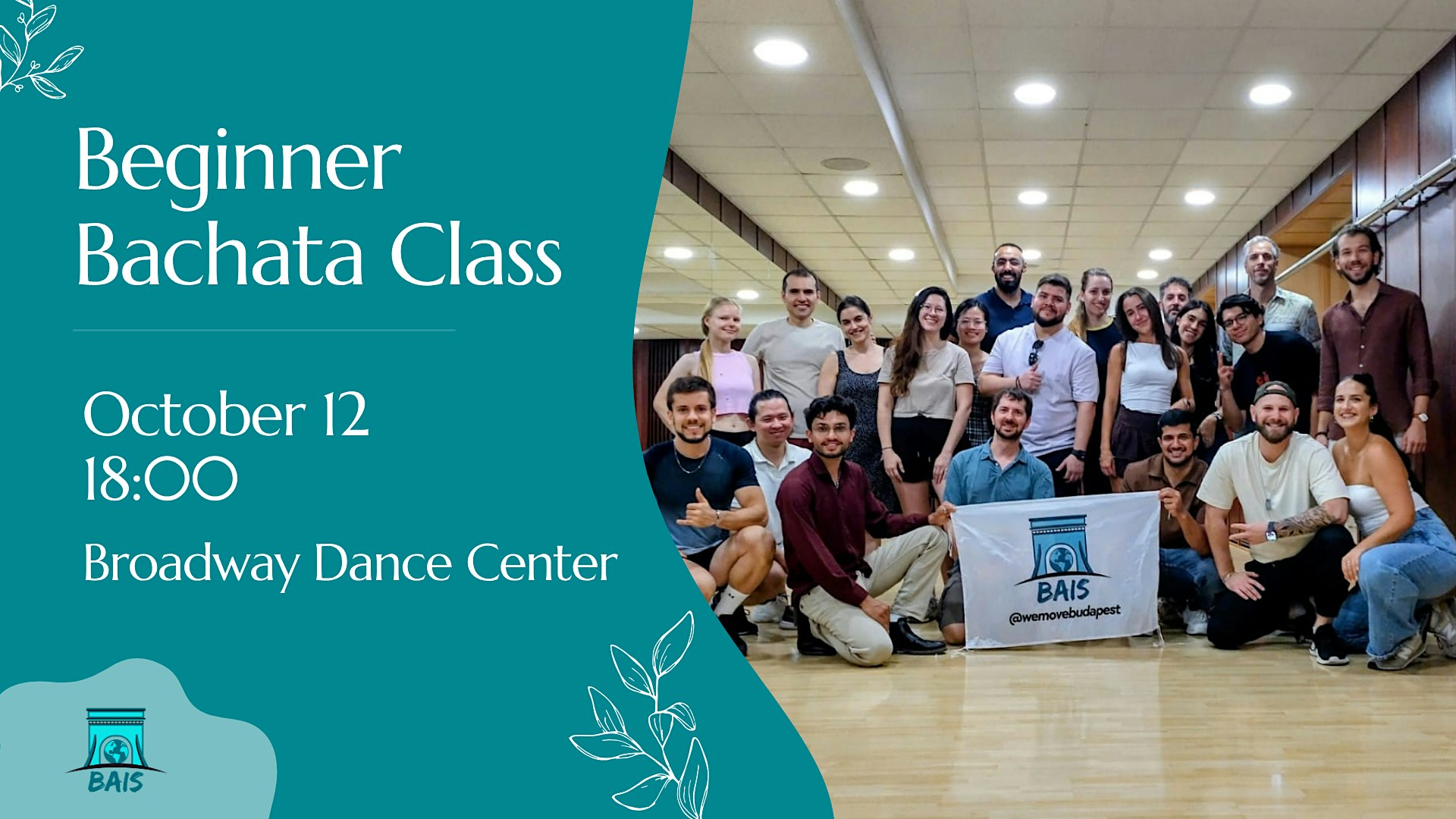 Monday 6 PM Beginner Bachata Class - BAIS