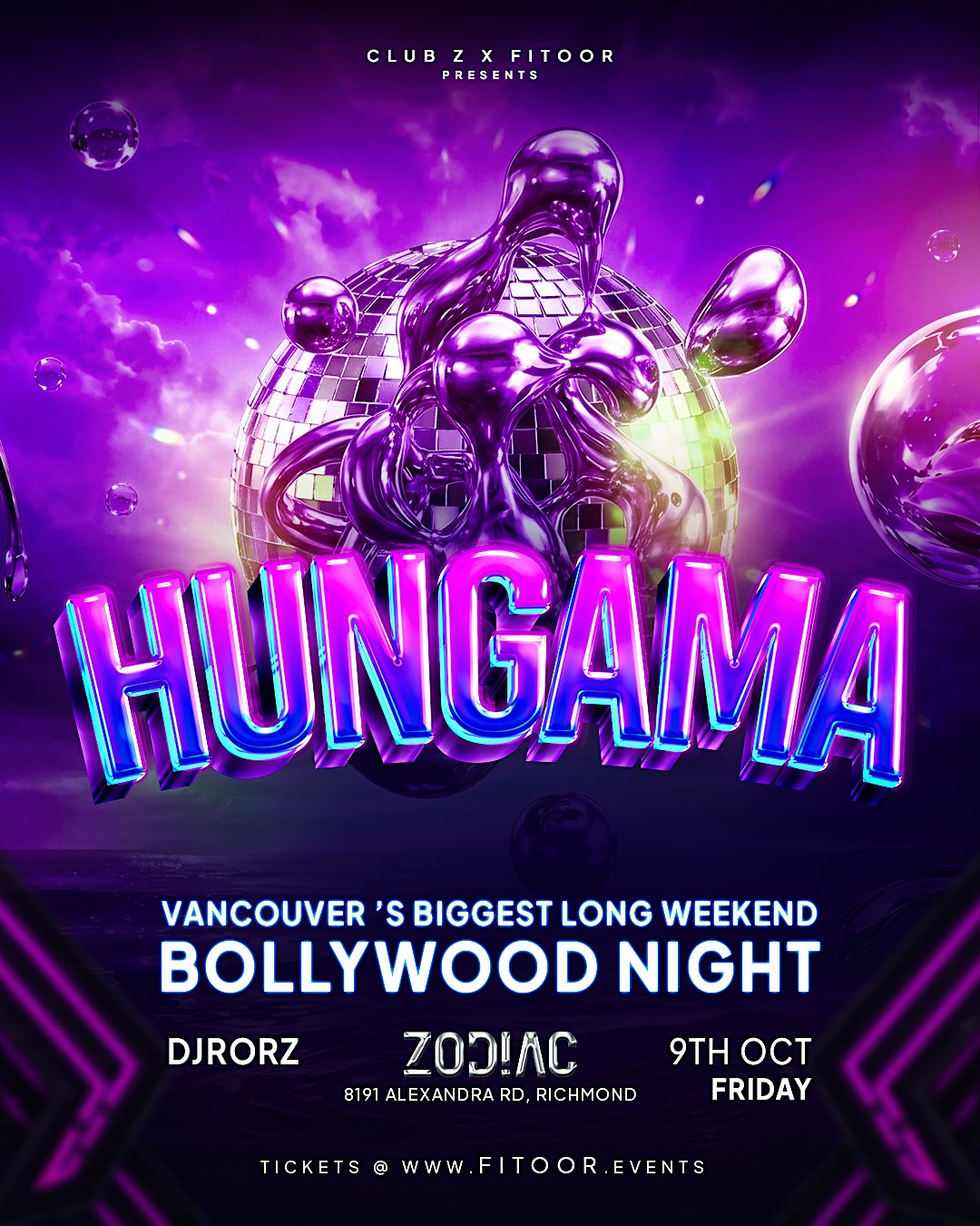 HUNGAMA • VANCOUVER's BIGGEST LONG WEEKEND BOLLYWOOD NIGHT