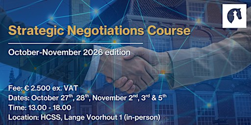 Strategic Negotiations Course October-November 2026
