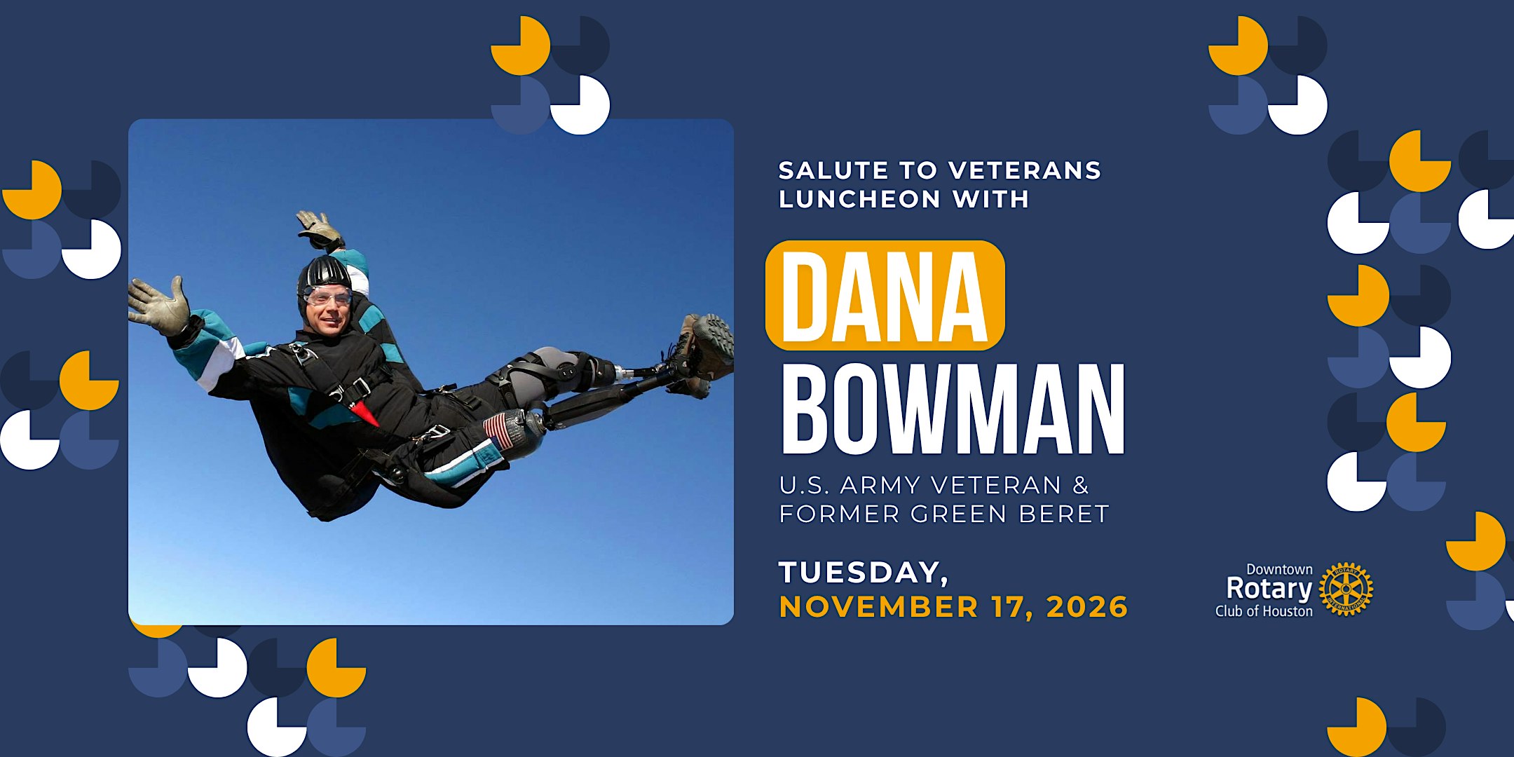 Salute to Veterans Luncheon with Dana Bowman, Former Green Beret