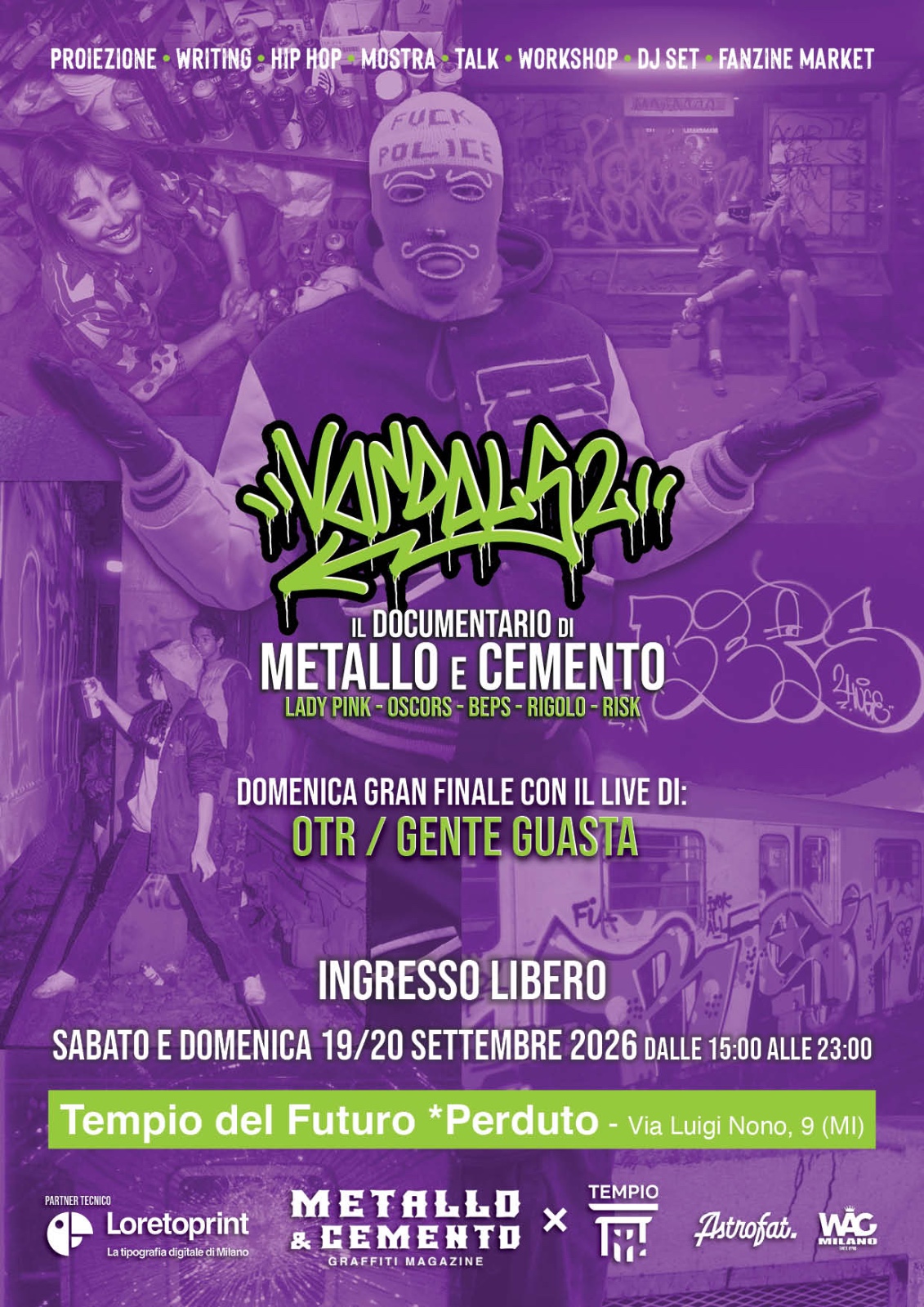 VANDALS 2: Metallo e Cemento presenta OTR / GENTE GUASTA
