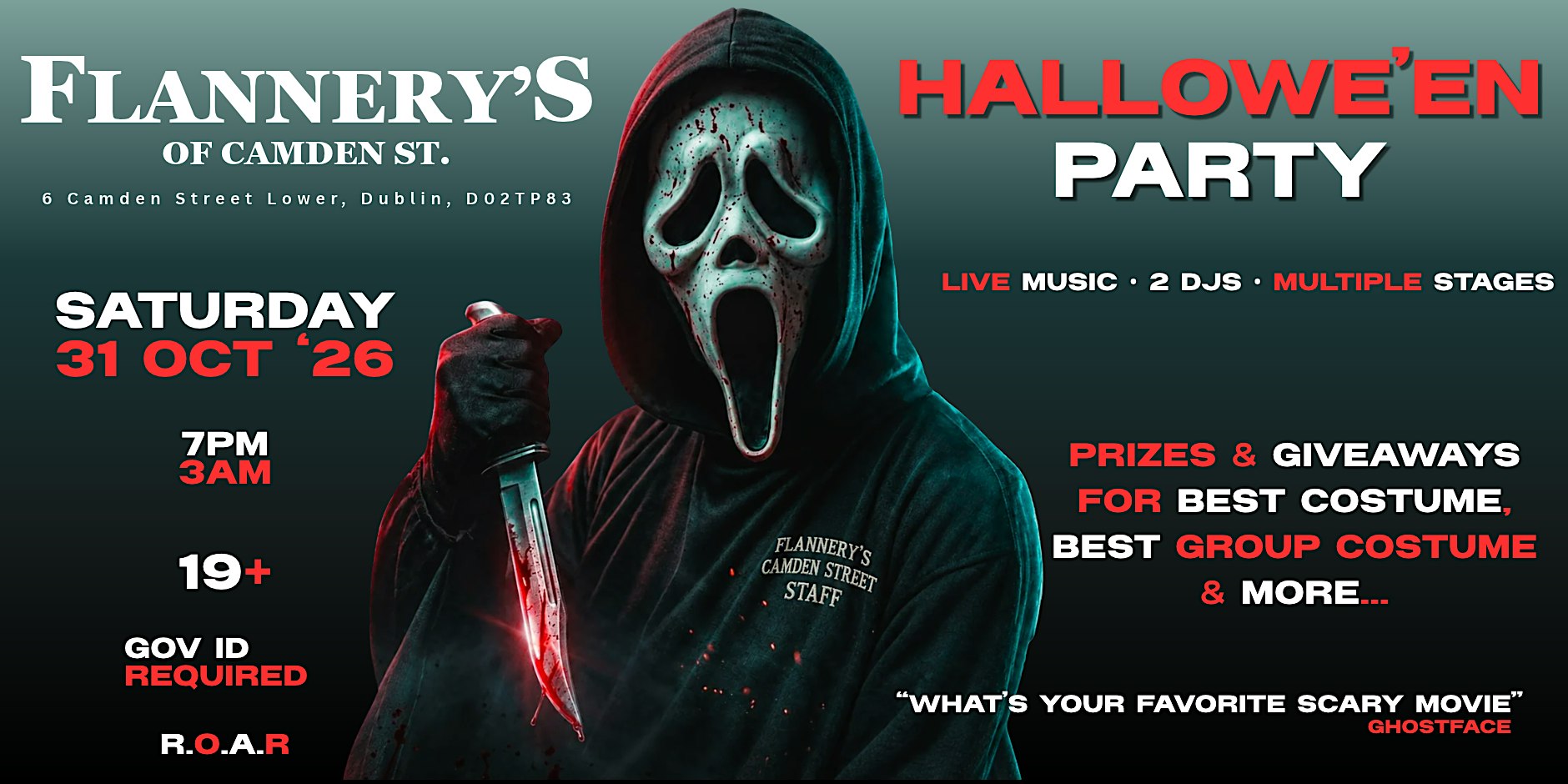 HALLOWE'EN @ FLANNERY'S