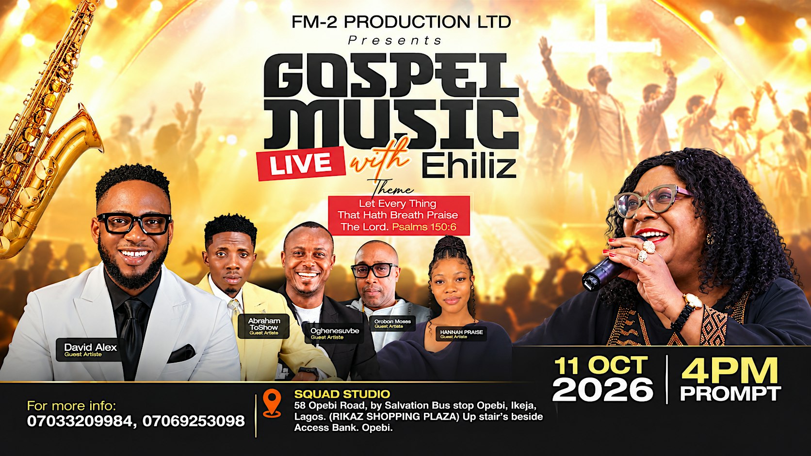 GOSPEL MUSIC LIVE WITH EHILIZ