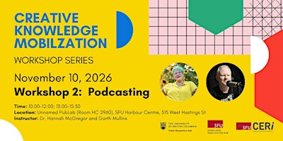 Creative Knowledge Mobilization Workshop Series: Podcasting