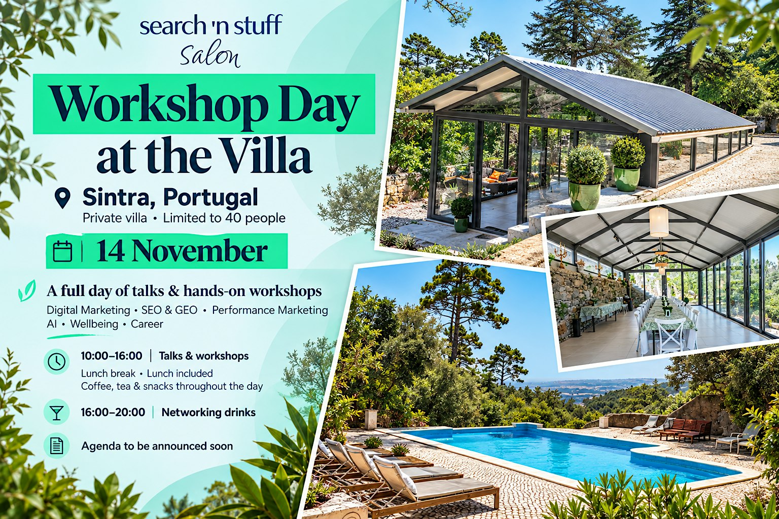 Digital Marketing & Workshop; Strategy and Career Talks at the Villa