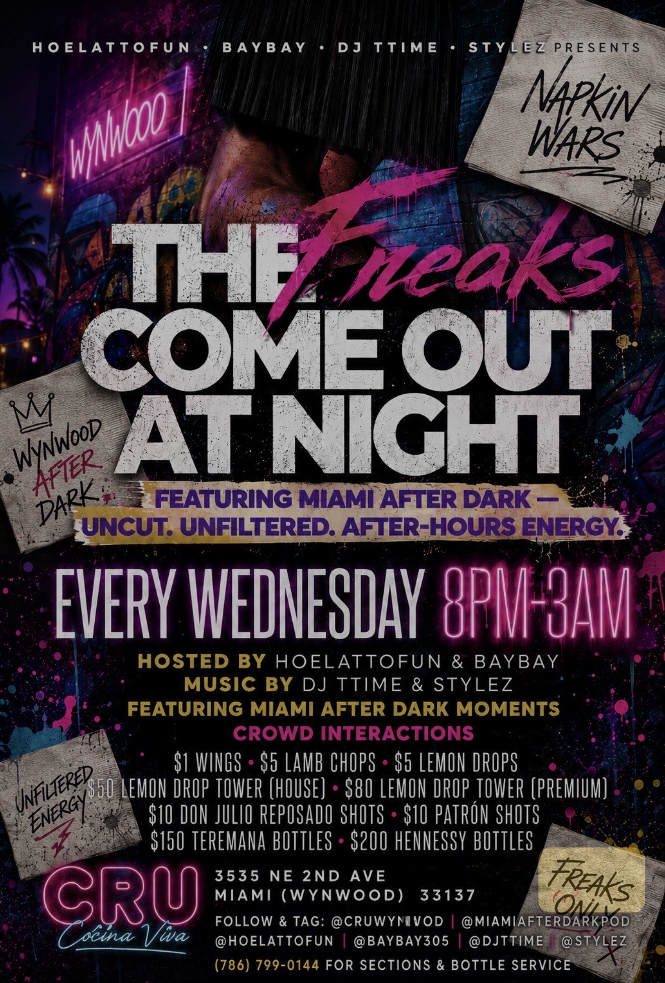 The Freaks Come Out At Night Every Wednesday