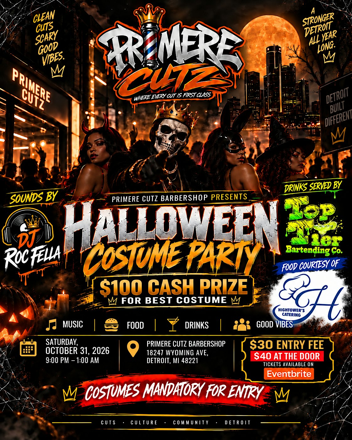 Primere Cutz Barbershop Presents: Halloween Costume Party