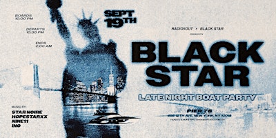 The Black Star Summer Finale Boat Party NYC