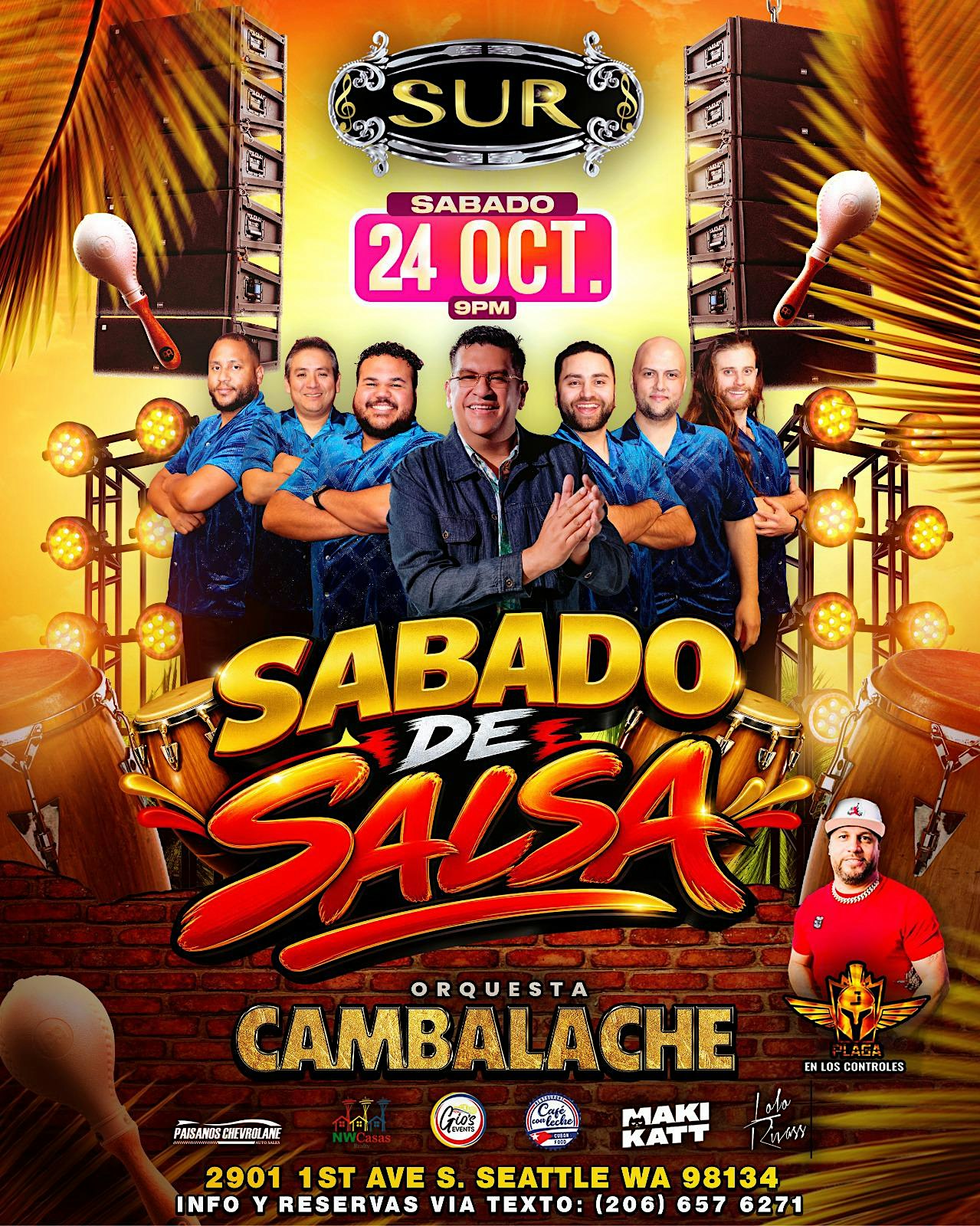 Sabado de Salsa con  Orquesta Cambalache - Club Sur