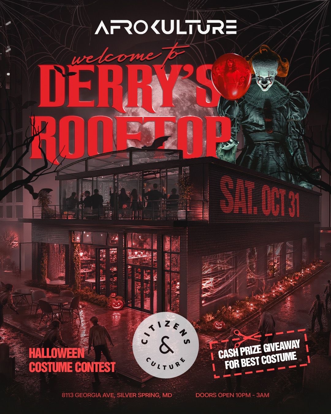 Welcome to Derry’s Halloween Rooftop