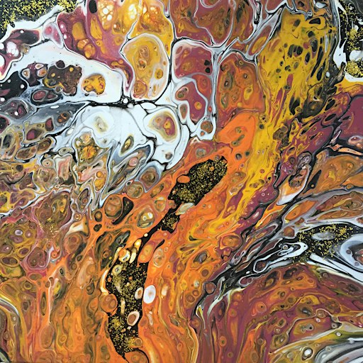 Wine Tasting and Acrylic Pouring Class: Experiment with Colours