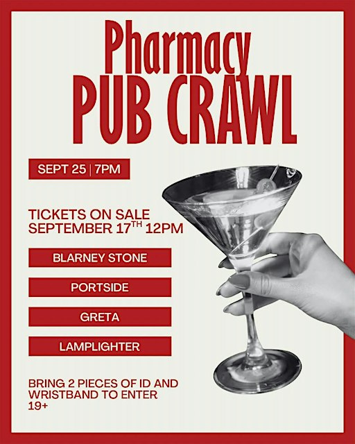 Back-to-School Pharmacy Pub Crawl