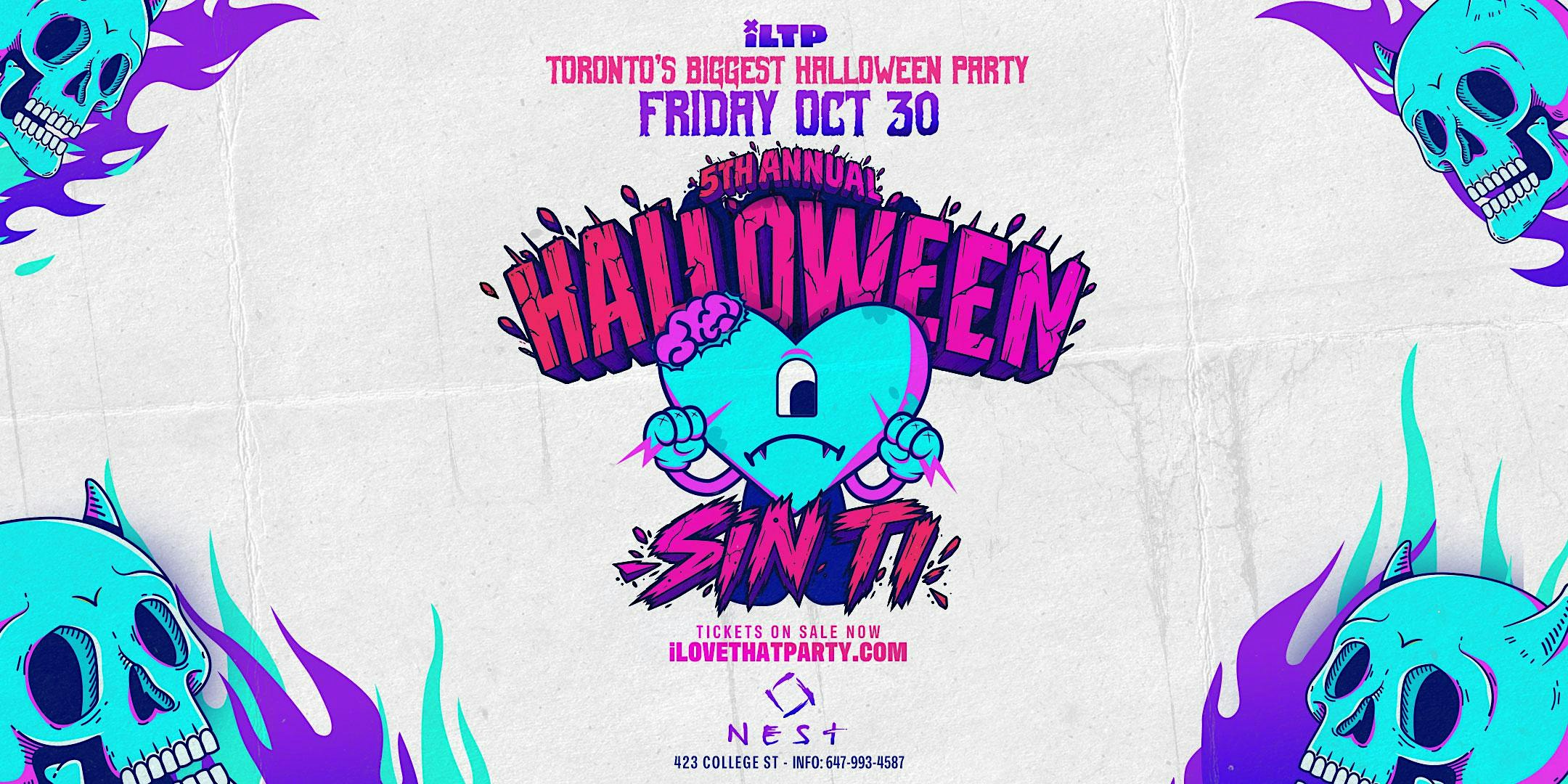 HALLOWEEN SIN TI @ Nest (19+) 5th Annual  Halloween Party