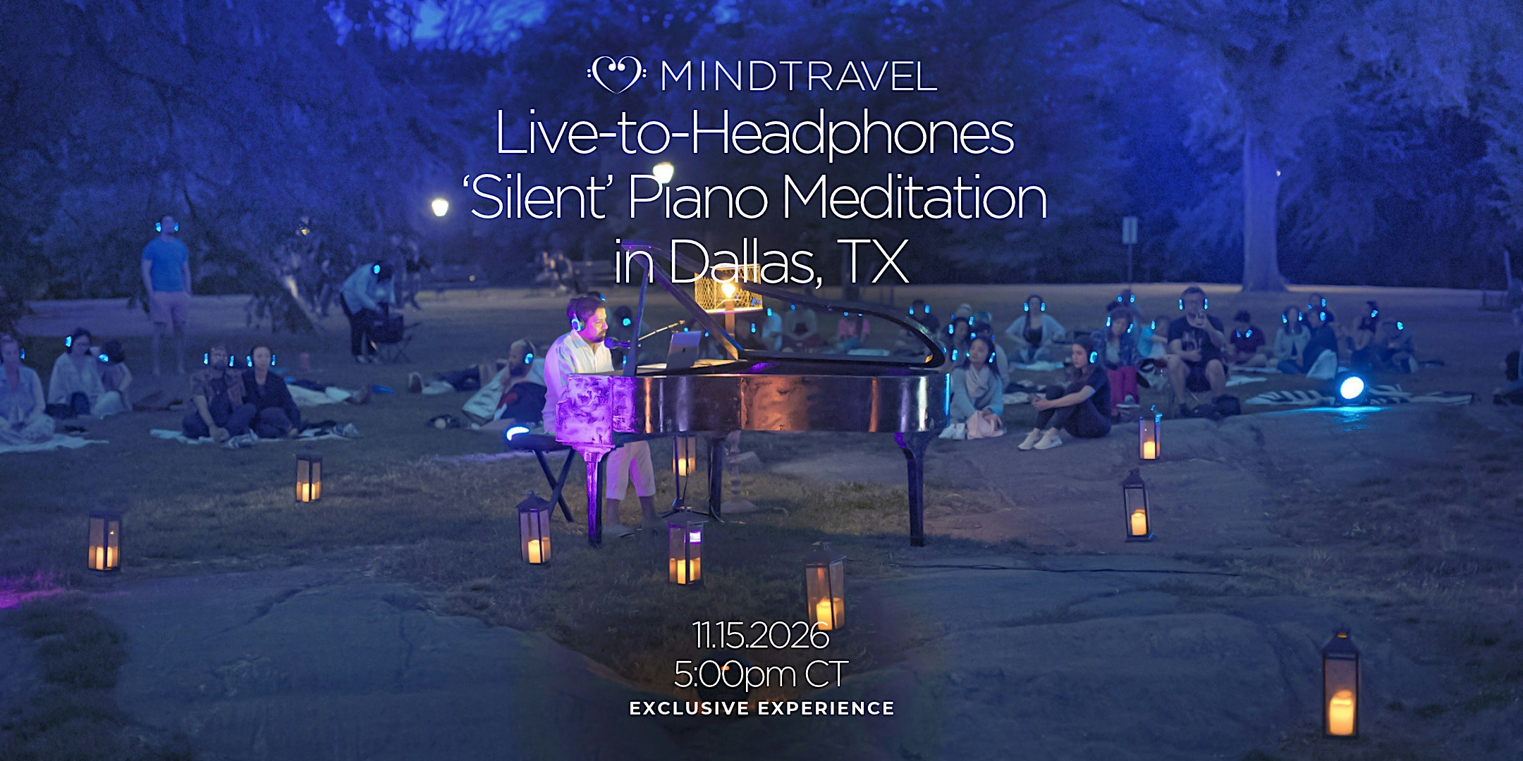 MindTravel November Live-to-Headphones Silent Piano Concert in Dallas