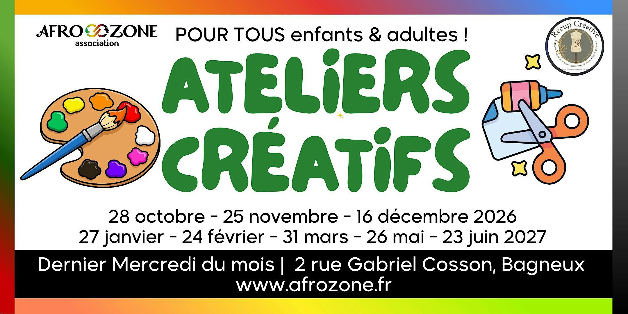 Atelier créatif parents, enfants & adultes