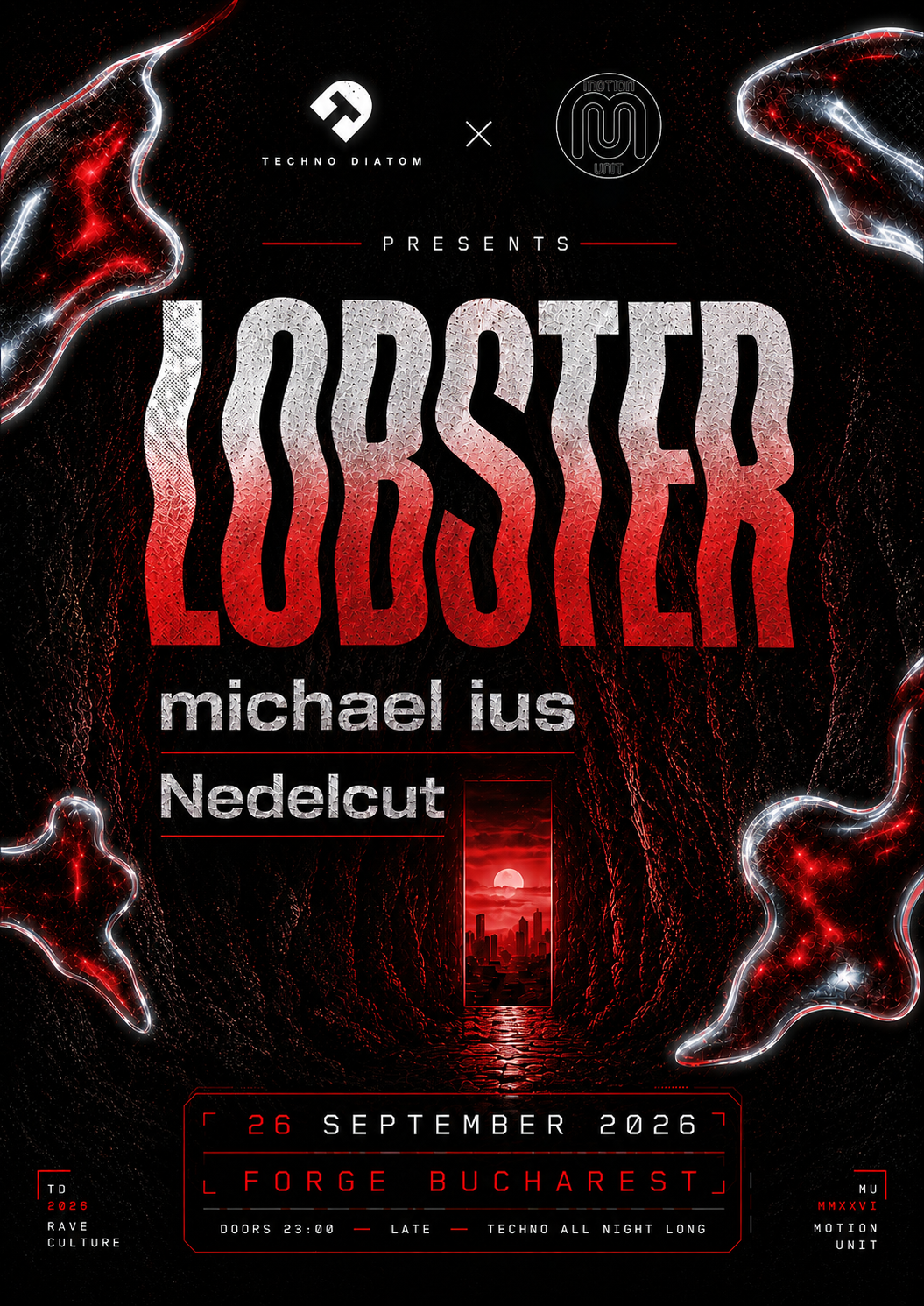 Motion Unit x Techno Diatom - invites: Lobster (NL)