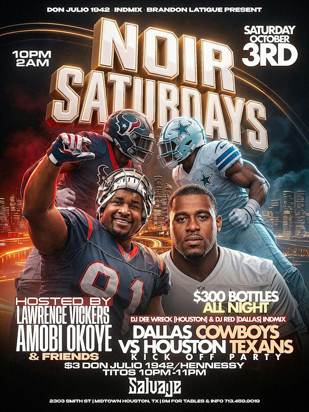 NOIR SATURDAY NIGHTs at Salvaje RoofTop Lounge