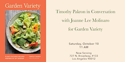 Timothy Pakron @mississippivegan in Conversation for Garden Variety