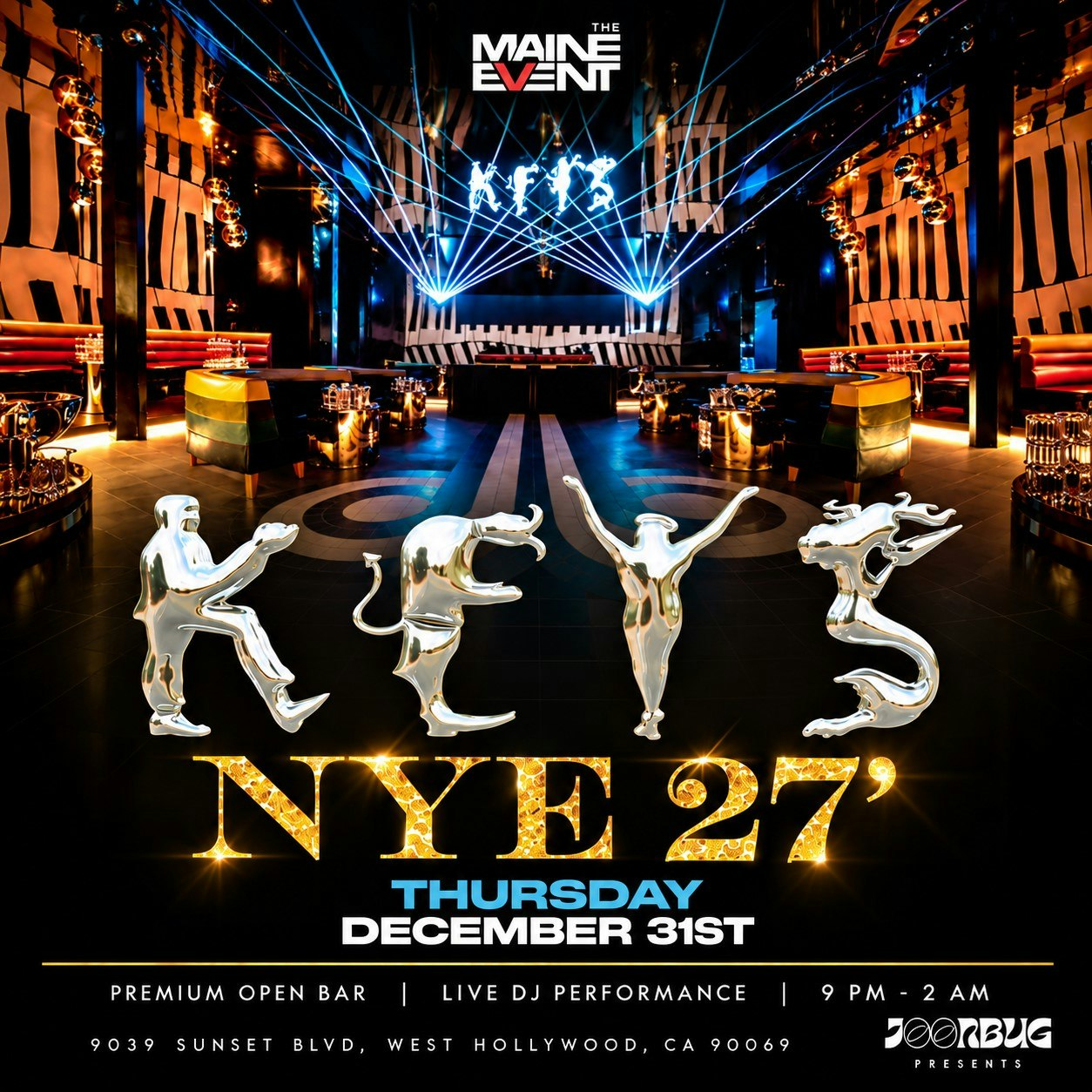 Keys Nightclub NYE 27 LA