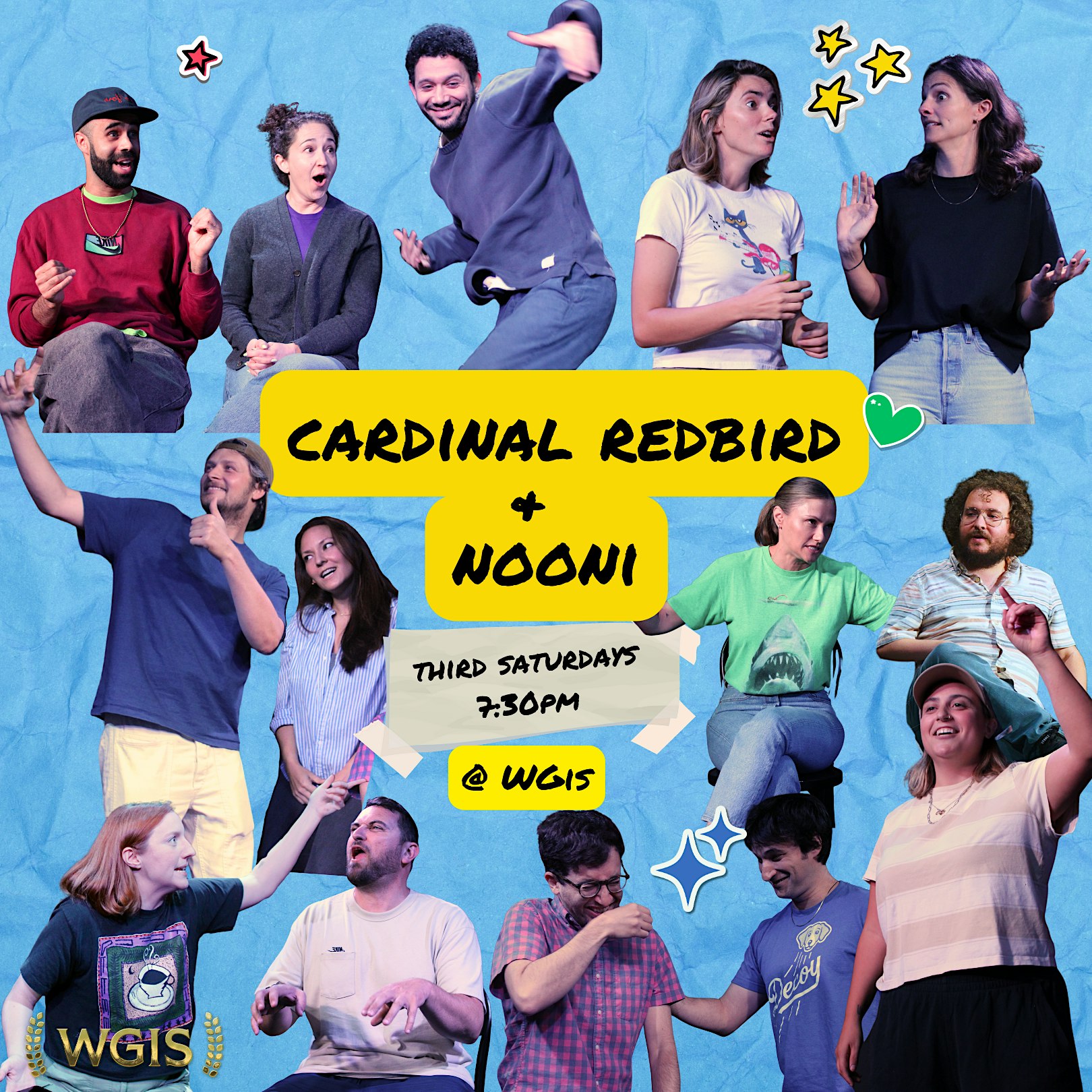 A Night of Insanely Good Improv! w/ Cardinal Redbird + Nooni