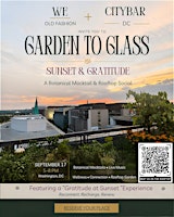 “Garden To Glass” - A botanical mocktail and rooftop social