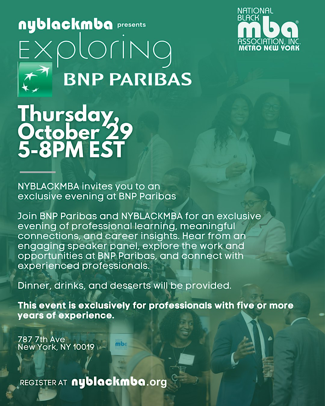 Exploring BNP Paribas  Recruiting Networking Event with NYBLACKMBA