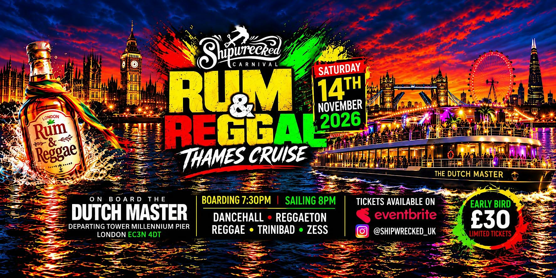 Shipwrecked Rum and Reggae Cruise 2026