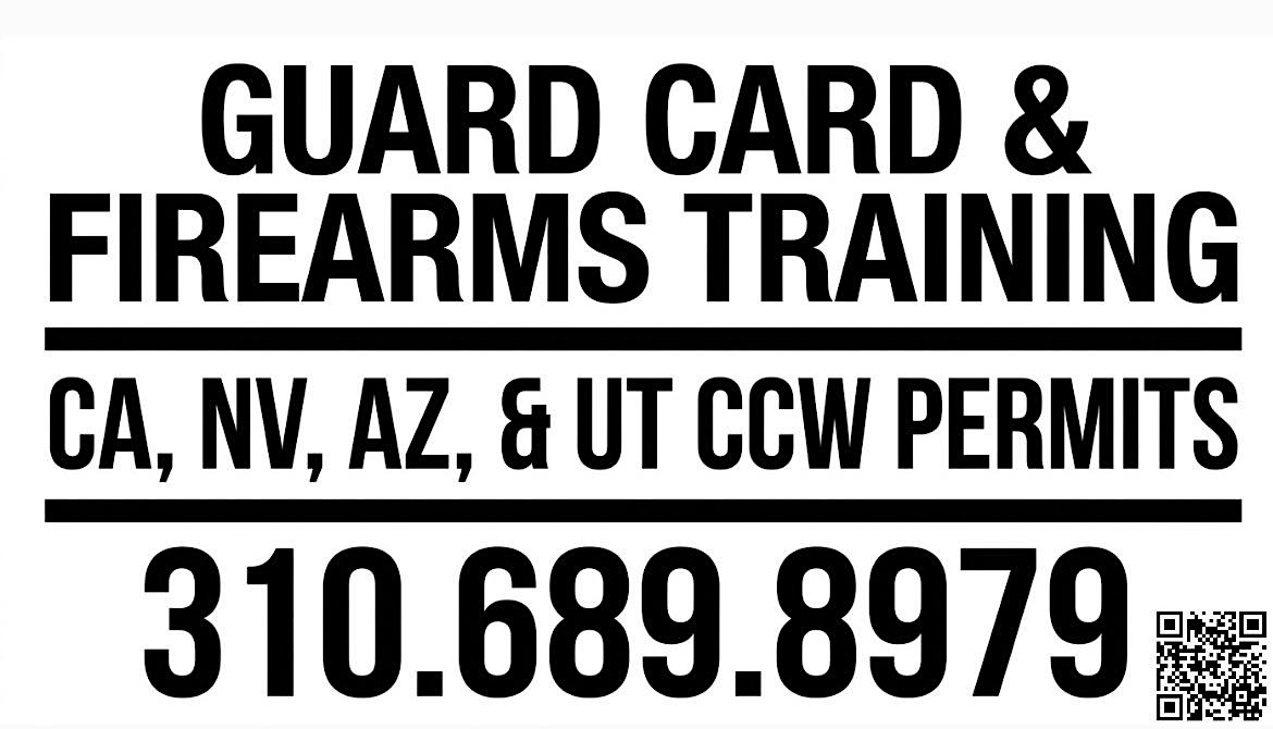 1st MON $50 Guard Card & $200 F/A Training