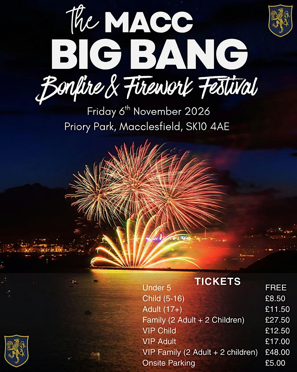 The Macclesfield BIG BANG 2026 - Bonfire & Fireworks Festival