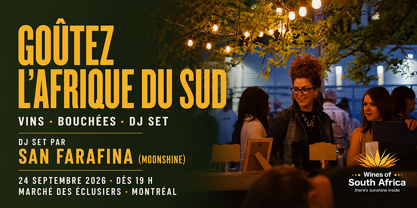 Goûtez l’Afrique du Sud | Vins, bouchées et DJ set