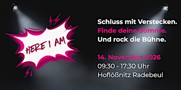 Here I am - der Bühnen- und Rhetorikworkshop für Frauen