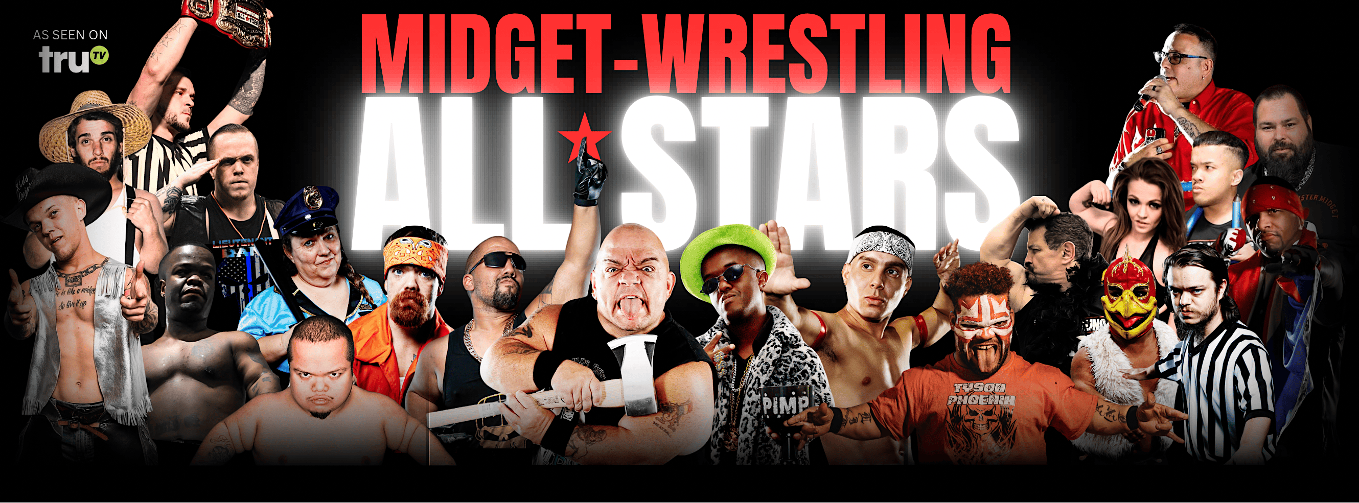 MIDGET-WRESTLING ALL*STARS LIVE! IT'S HUGE IN PINELLAS PARK, FL!