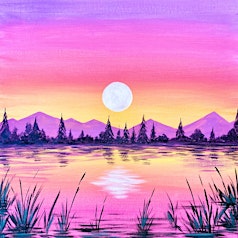 Sip & Paint at Racks Bar & Kitchen, Clifton, Bristol - "Twilight Waters"