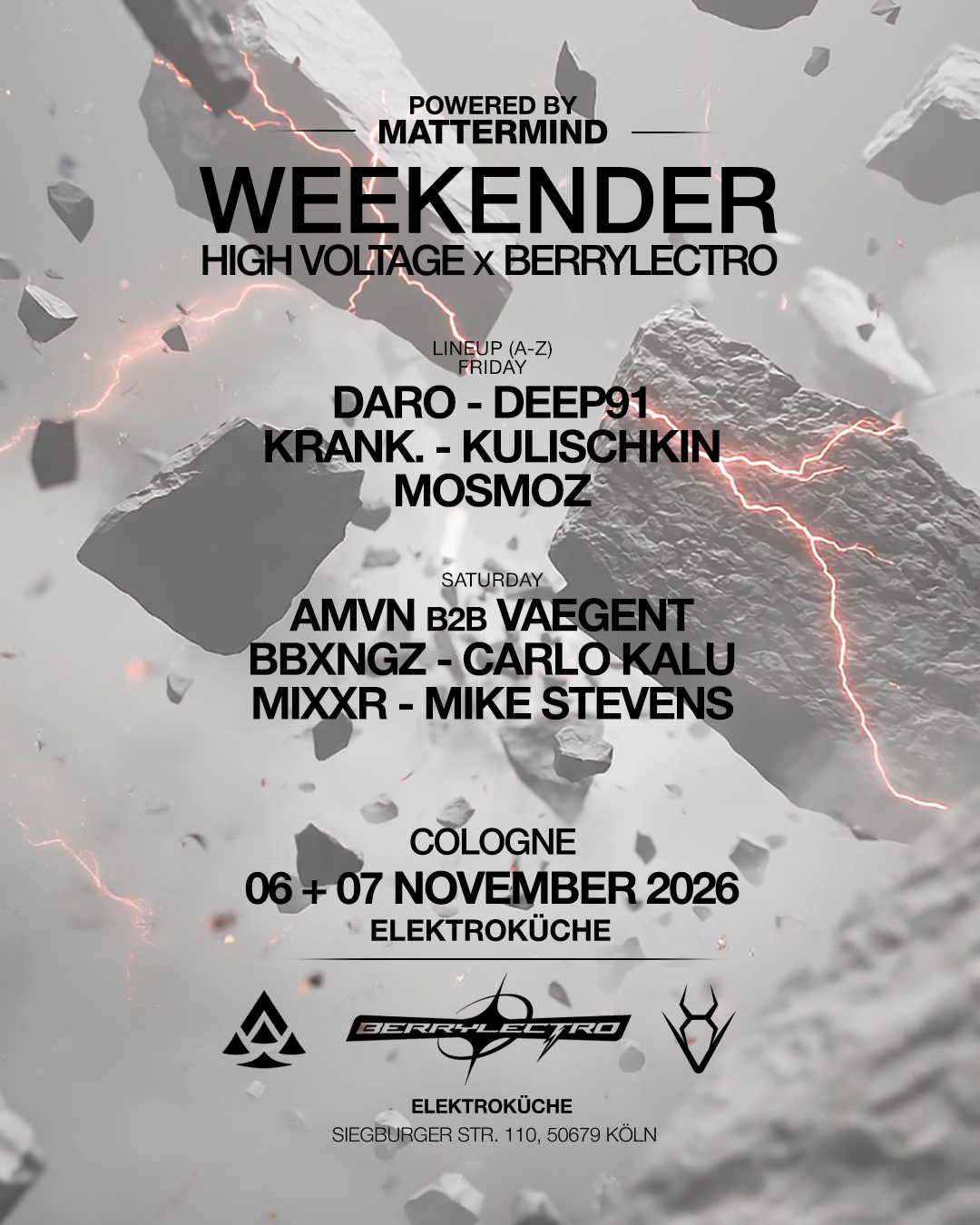 WEEKENDER with MOSMOZ, MIXXR, KRANK. uvm