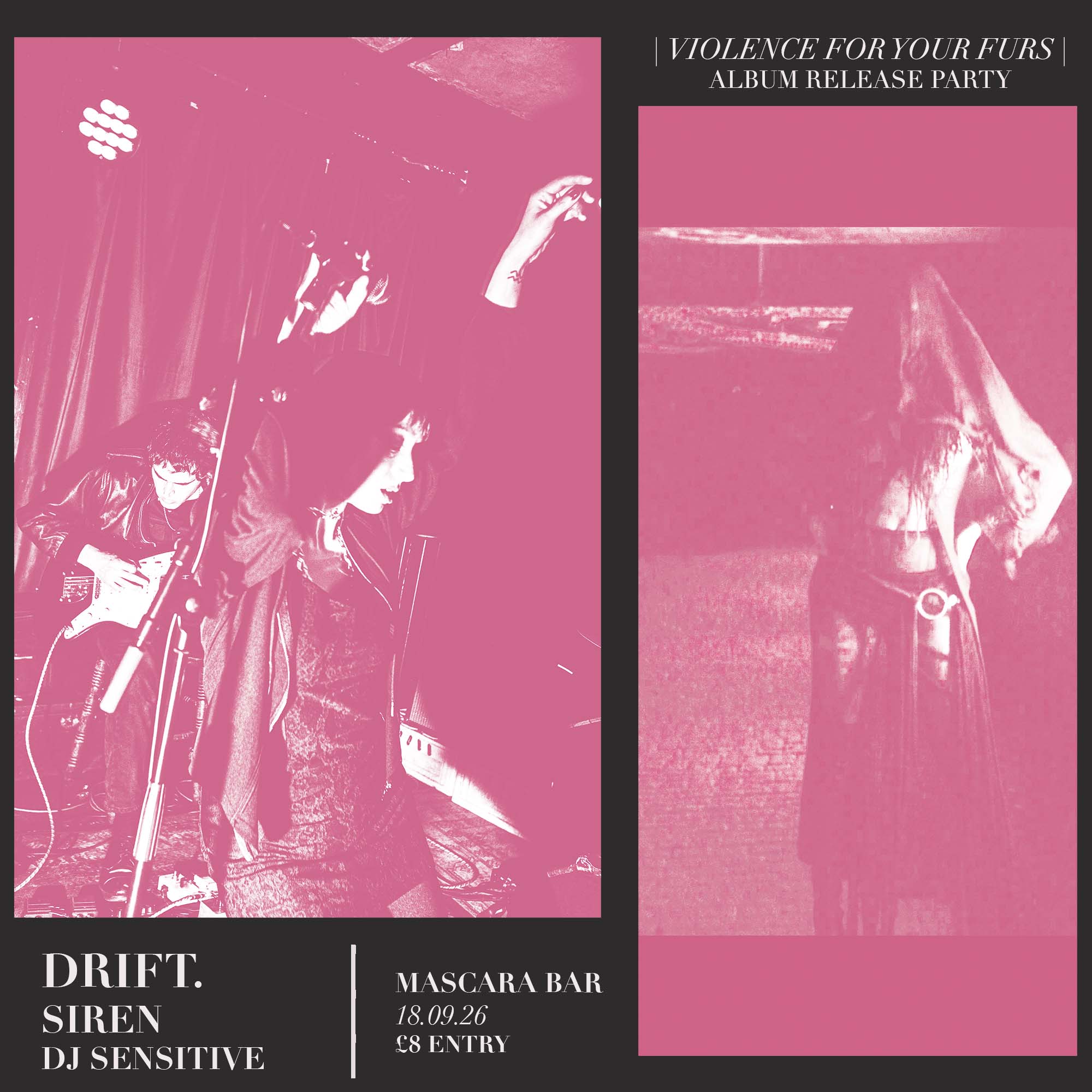 DRIFT. album release party with Siren + DJ Sensitive