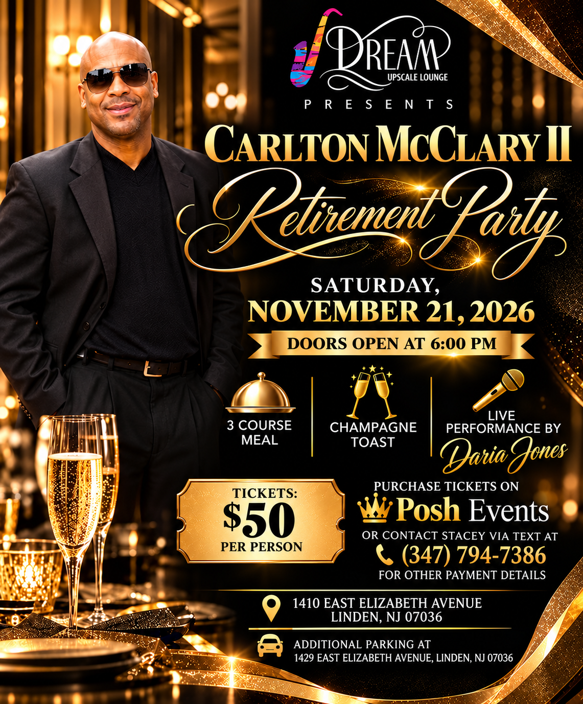 Carlton McClary II           Retirement Party