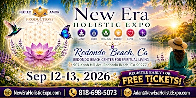Holistic Expo Spiritual Fair, September 12-13, 2026,  Redondo, CA