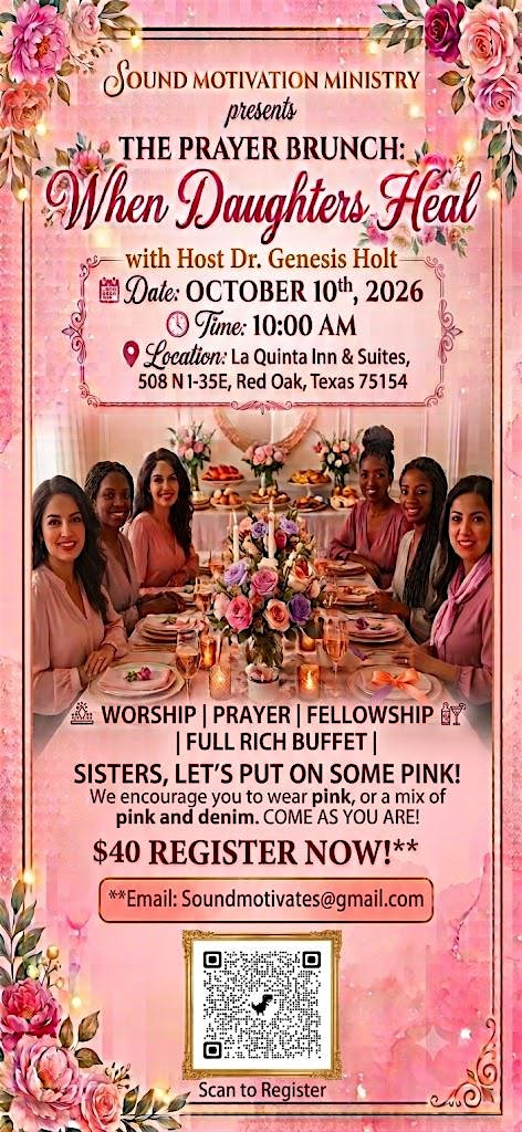 When Daughters Heal!" Prayer Brunch"