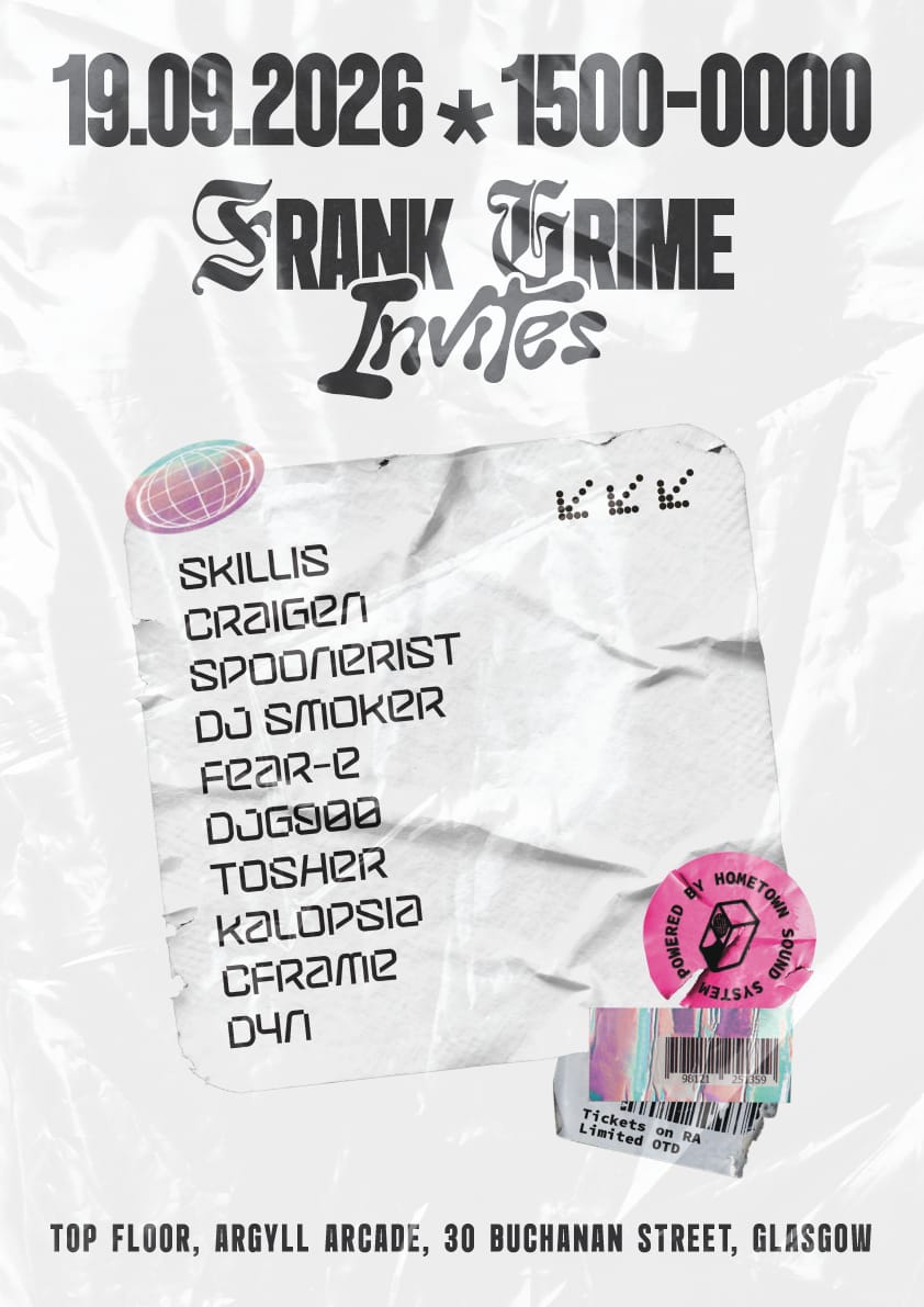 Frank Grime Invites - Skillis + Fear E + DJ Smoker - 15:00-00:00