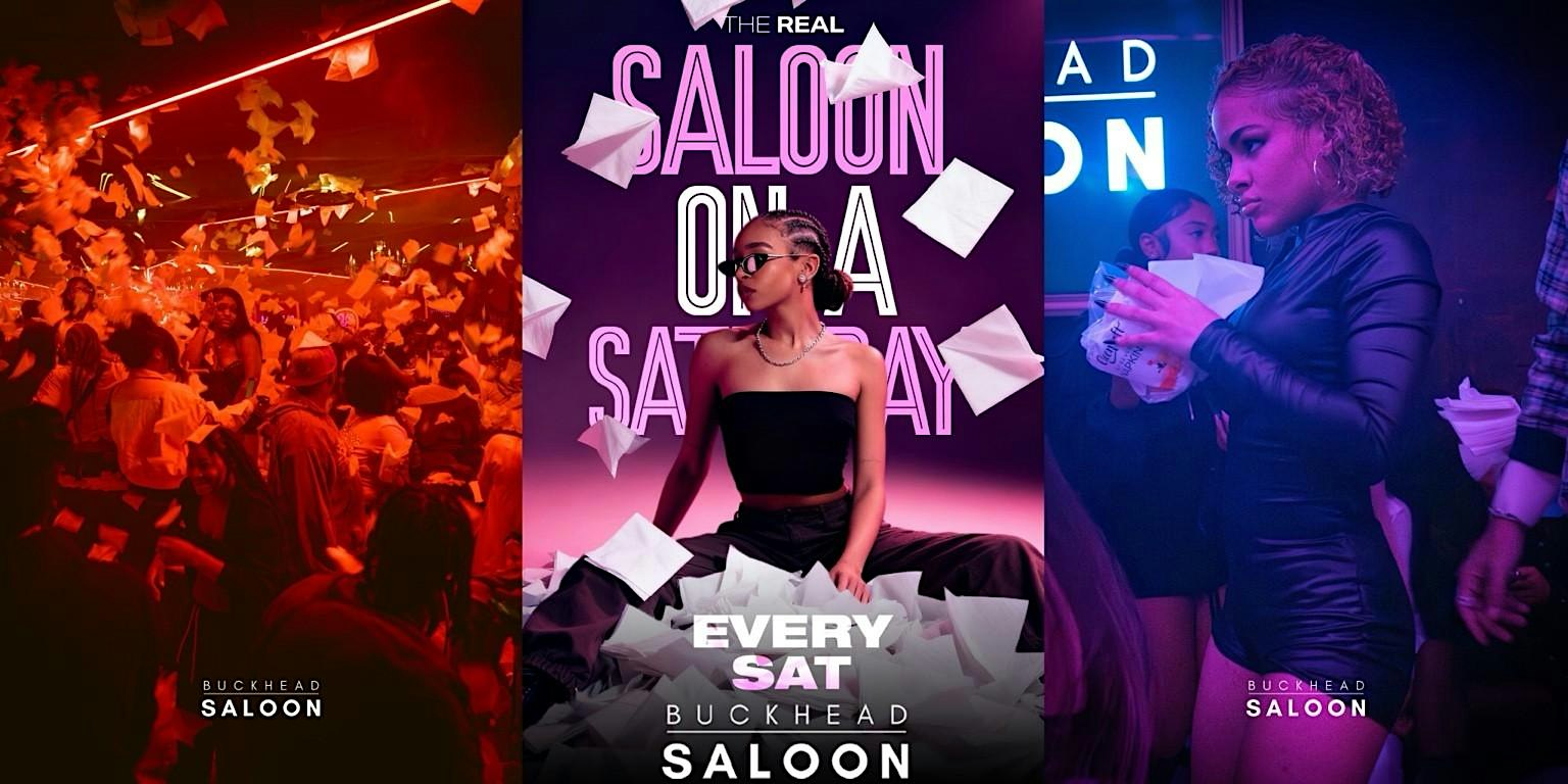 THIS SATURDAY | THE BIGGEST NAPKIN WAR PARTY | AT BUCKHEAD SALOON |