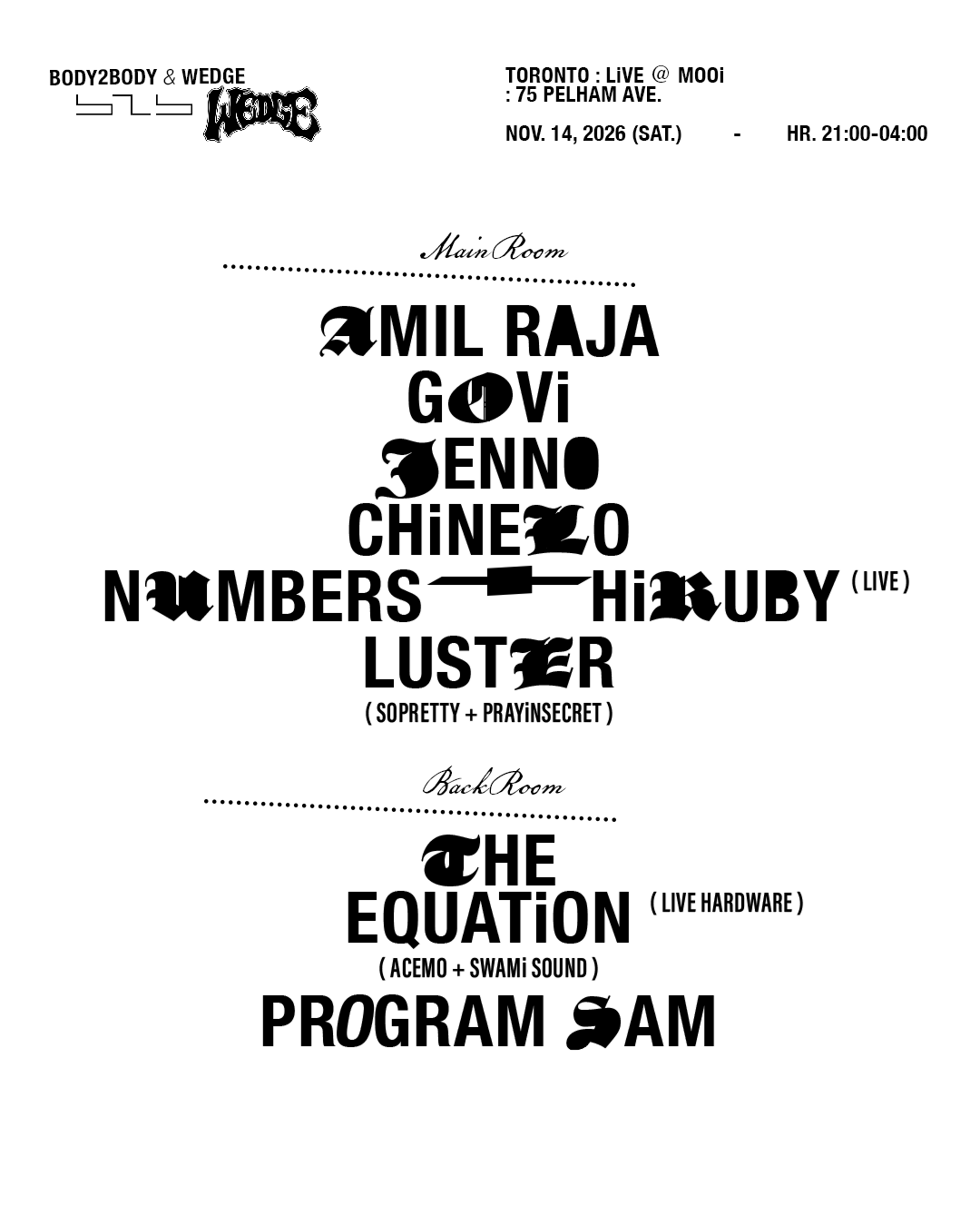 amil raja + THE EQUATION (live)