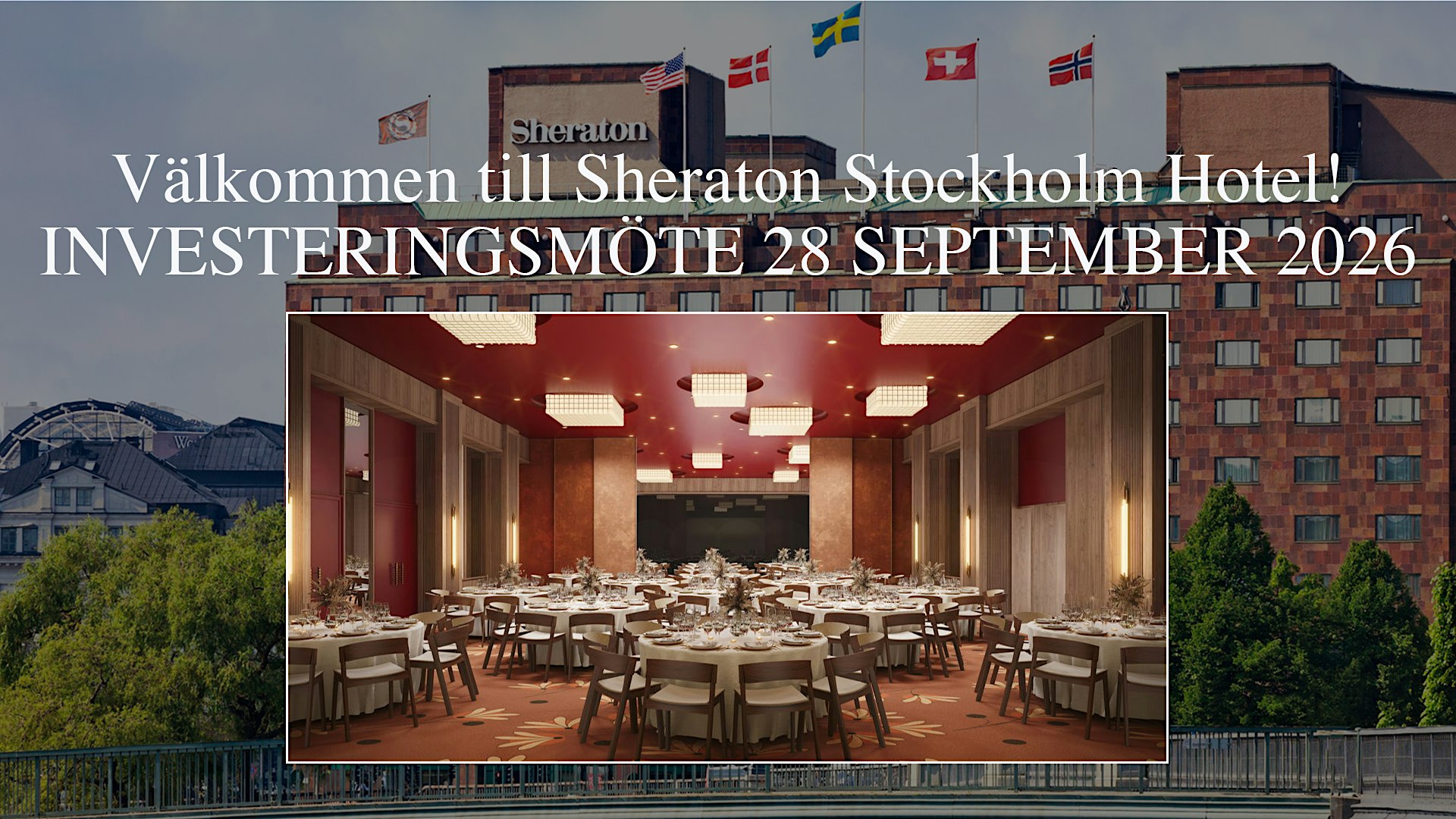 "Investera som Proffsen" 28 september på Sheraton Stockholm Hotel!