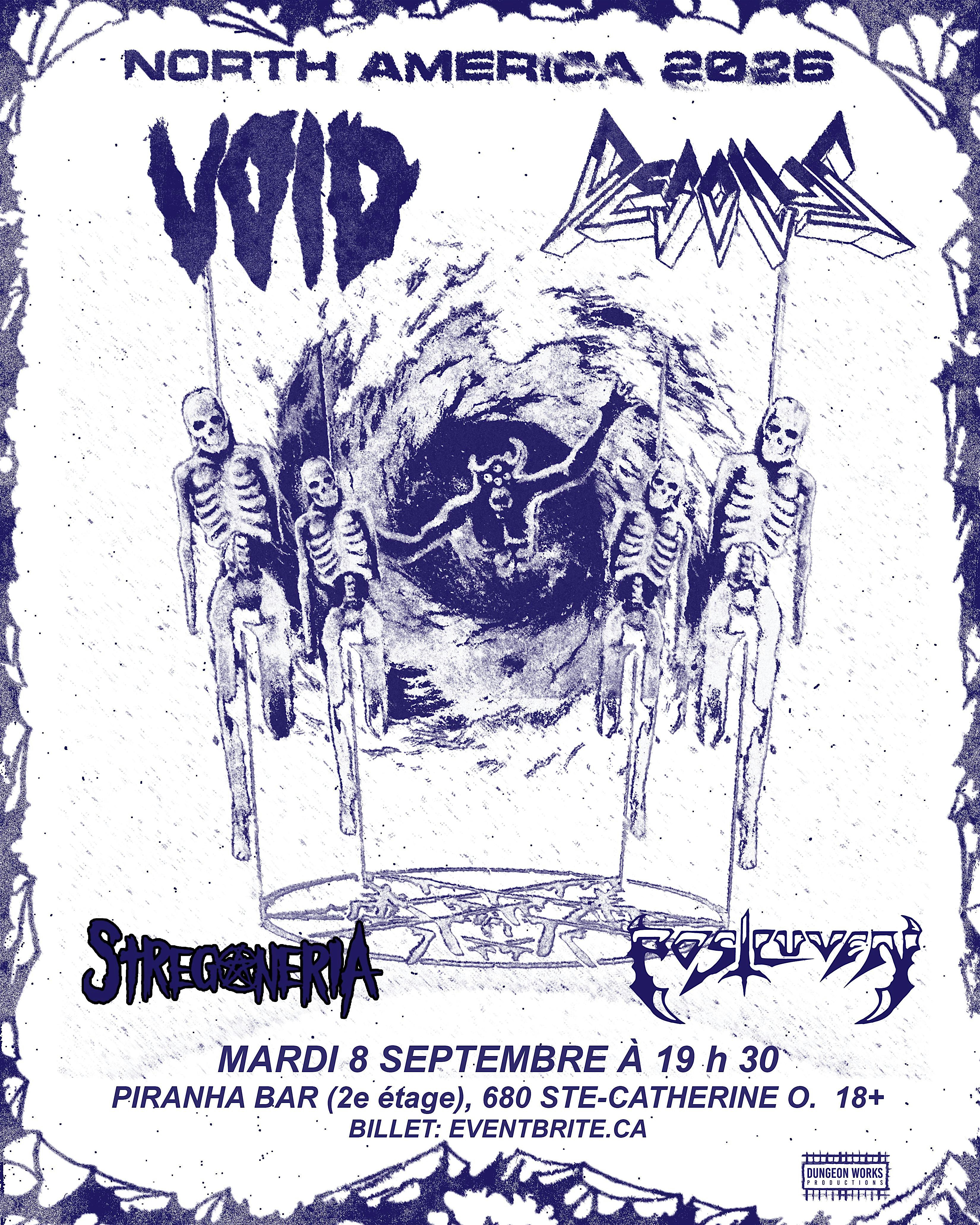 VOID, DESOLUS avec STREGONERIA, POSTLUVEN